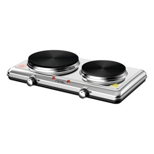 Anafe Cocina Eléctrico De Acero Inoxidable 2 Discos Rotel