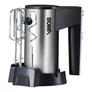 Batidora De Mano Boma Bm8888 Negra Y Plateada 220 v Negro/plateado