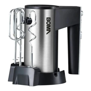 Batidora De Mano Boma Bm8888 Negra Y Plateada 220 v Negro/plateado