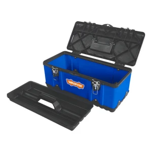 Caja P/herramientas 18.5 Broche De Metal C/bandeja Color Azul