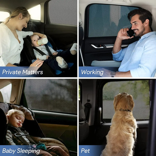 Para Sol Cubre Venta Lateral Para Auto 2 Piezas - Imagen 8