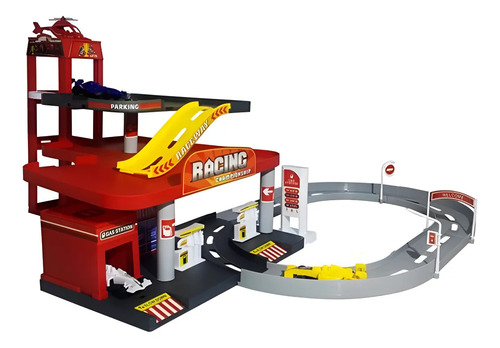 Parking De Juguete Con Vehiculos Y Pista 29 Piezas