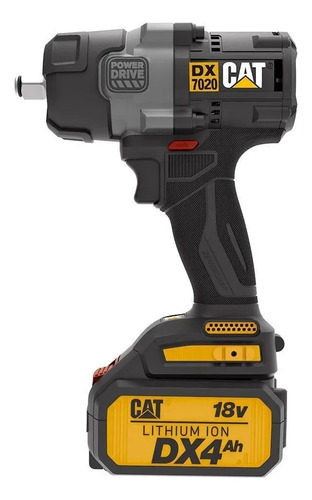 Llave Impacto Cat Dx7020 700nm 1/2 Color Negro Frecuencia 50