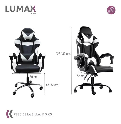 Silla Gamer Lumax Modelo Rom Multiples Colores - Imagen 29