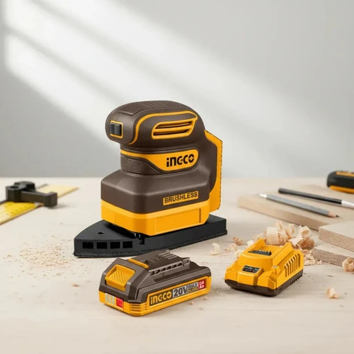 Lijadora Orbital Delta A Bateria 20v Ingco Cpsli20241 - Imagen 3