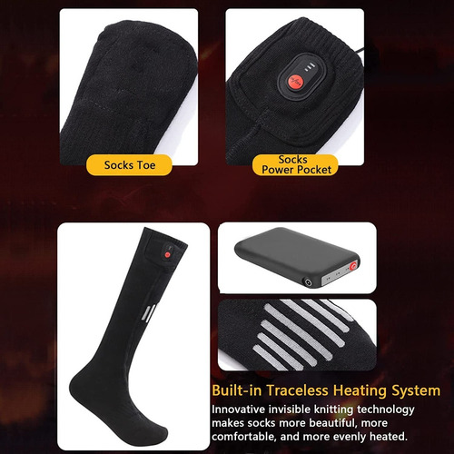 Medias Calcetines Calefaccionadas Calentitas Invierno - Imagen 13