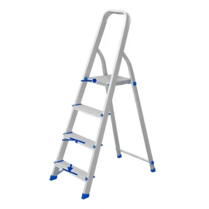 Escalera Familiar Aluminio 4 Escalones 120 Kg Wadfow Wld3h04