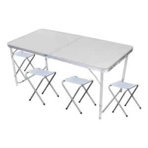 Mesa Plegable Camping Aire Libre 120x60x55cm