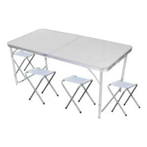 Mesa Plegable Camping Aire Libre 120x60x55cm
