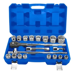 Juego 21 Dados 3/4 En Valija 21pcs Wadfow Barra Extension