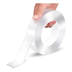 Cinta Nano Gel Doble Faz Trasparente Adhesiva 5mts Original
