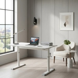 Escritorio Mesa Elevable Manual Gamer Maxima Comodidad