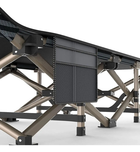 Catre Cama Plegable Metálico Con Bolso P/ Camping - Imagen 2