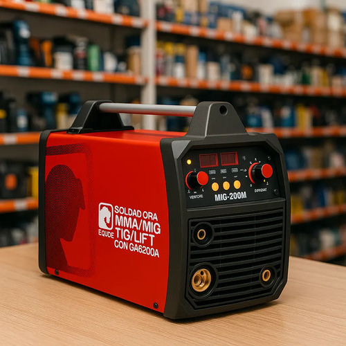 Soldadora Digital Igbt 4 En 1 Flux/gas Mig/mma/ Tig Lift 200 - Imagen 3