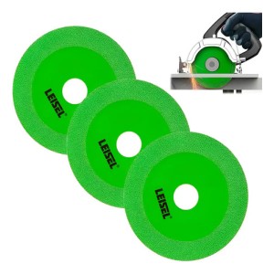 Set De 3 Discos Leisel De Corte Ultra Fino De Vidrio 100mm