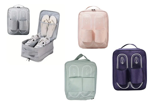 Organizador De Zapatos Para Viaje Varios Colores 29x23x14cm - Imagen 5
