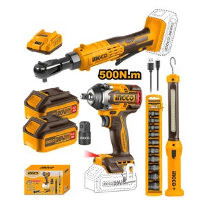 Combo Llave De Impacto 500nm 20v A Bateria + Llave Crique