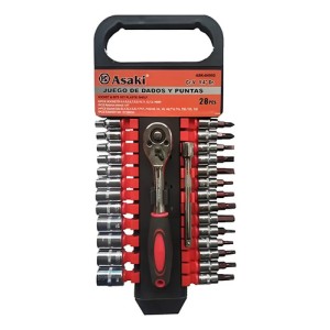 Juego De Dados Asaki Ask-04952 28 Cricket 1/4 Soporte