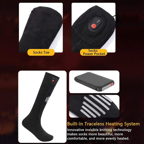 Medias Calcetines Calefaccionadas Calentitas Invierno - Imagen 7
