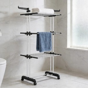 Tendedero Tender Vertical Plegable Ropa C/ruedas