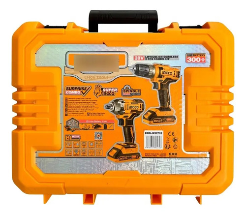 Kit Llave De Impacto + Taladro Inalámbrico 20v +2 Baterías - Imagen 3