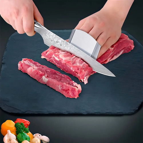 Cuchillo Aomori Marca Omura Diseño Japones Color Plateado - Imagen 2