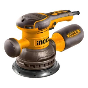 Lijadora Roto Orbital Electrica Ingco 150mm 450w Con 5 Lijas Amarillo 50 60hz
