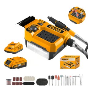 Minitorno C/eje Flexible C/1 Bat + 40 Ac Cmgli20011 Ingco Frecuencia 50hz/60hz