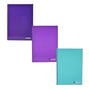 Cuadernolas De Tapa Dura Vigore 96 Hojas X6 Diseño Liso