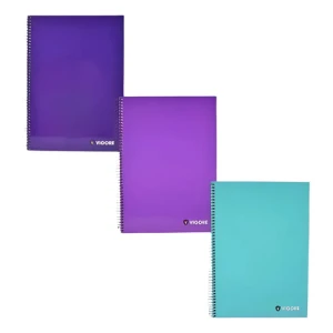 Cuadernolas De Tapa Dura Vigore 96 Hojas X6 Diseño Liso