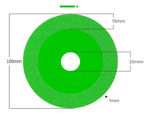 Set De 3 Discos Leisel De Corte Ultra Fino De Vidrio 100mm - Imagen 8