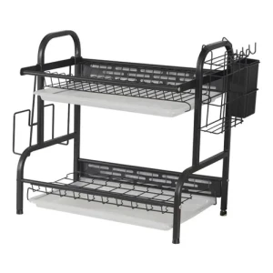 Escurridor De Platos 2 Niveles De Metal Escurre Platos