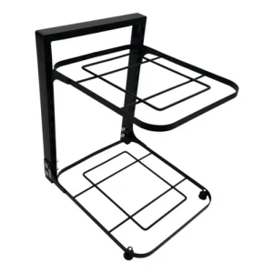 Organizador De Ollas 2 Estantes Metalico Cocina Multiuso