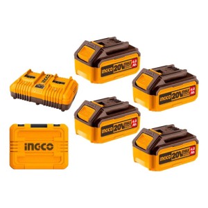 Set X 4 Baterias 4 Amp 20v + Cargador + Valija