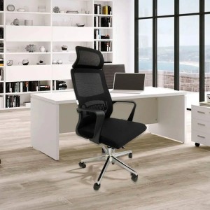 Silla Escritorio Ejecutiva Blanca Y Negra Excelente Calidad