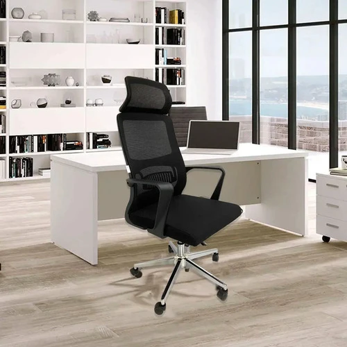 Silla Escritorio Ejecutiva Blanca Y Negra Excelente Calidad