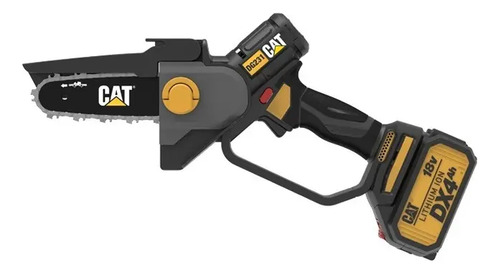 Mini Motosierra A Cadena Cat Brushless 120mm Sin Batería Color Negro