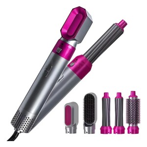 Secador Pelo Cepillo Cabello Alizador Rizador Volumen 5 En 1