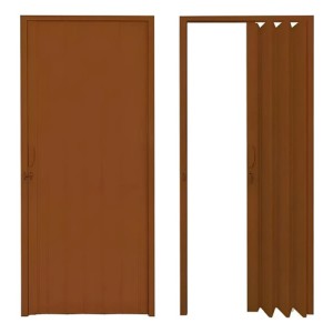 Puerta Plegable Pvc 90x210cm Color Marron 90m