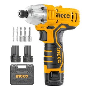 Atornillador De Impacto Ingco 12v Con Accesorios Y Maletín