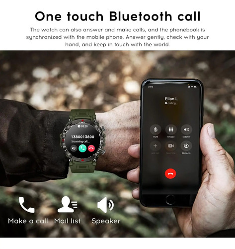 Reloj Inteligente Adod iPhone 5 Atm Smartwach Sumergible - Imagen 15