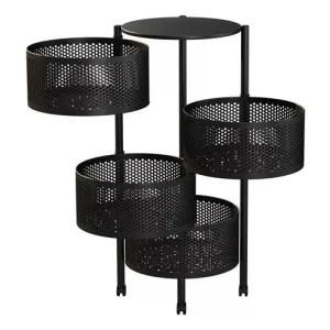 Organizador Multiuso 4 Canastos Giratorios Cocina Baño