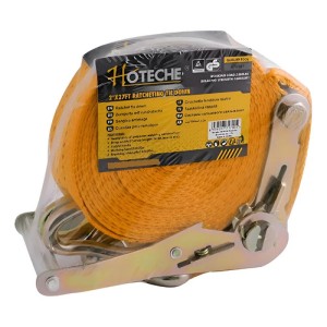 Cinta De Amarre Catraca Trabajo Pesado 8mts 50mm Hoteche