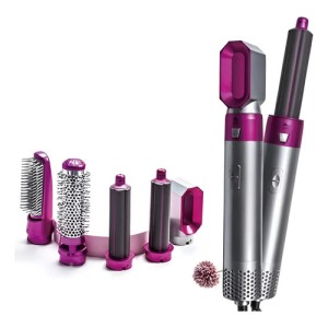 Cepillo Secador Rizador De Pelo En Cerámica 5 En 1 1200w