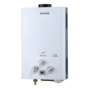Calefon Instantaneo A Gas 12lts Sensor Tiro Natural Exterior