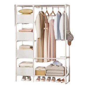 Organizador Multifuncional Ropero Con Perchero Y Cajones