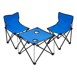 Set Mesa Y 2 Sillas Plegable Portátil Camping Impermeable