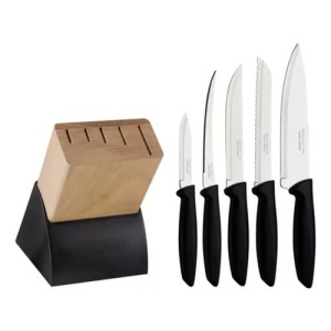 Tramontina Juego De Cuchillos 6 Piezas 072 Color Negro