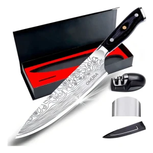 Cuchillo Aomori Marca Omura Diseño Japones Color Plateado