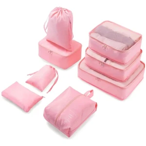 Set Organizador De Viaje 8 Piezas Para Valija Bolsos Ropa